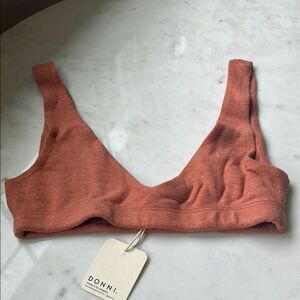 NEW DONNI. Rust‎ Penny sweater Bralette Intimates & Sleepwear SMALL